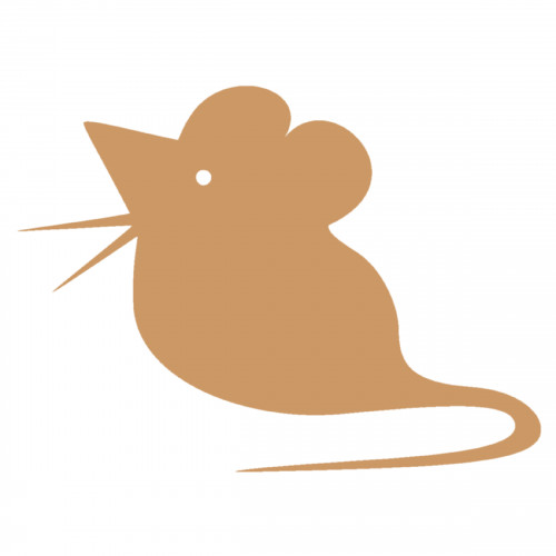 Aufkleber weiße maus - 'weiße, maus'