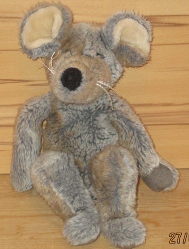 Plüsch maus grau braun - plüsch, maus,